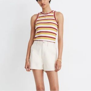 Madewell Camp Shorts - Natural Seeded Herringbone